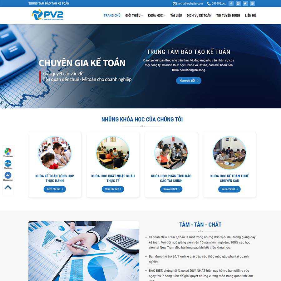 Theme WordPress kế toán 02