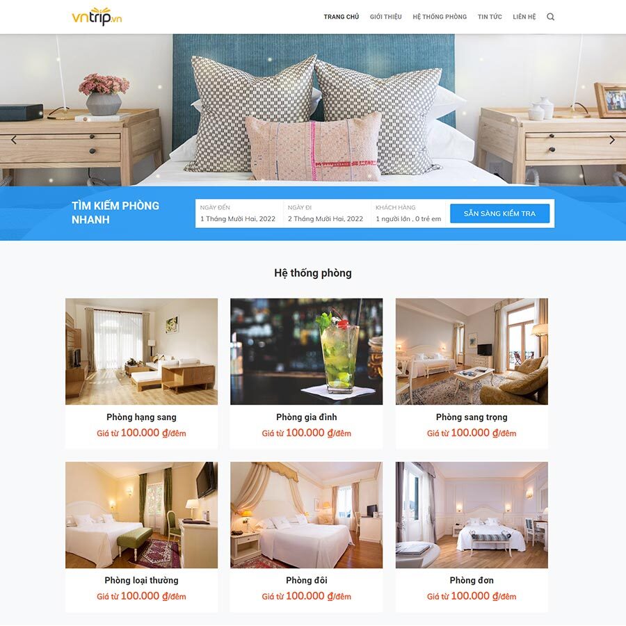 Theme WordPress Khách Sạn 05
