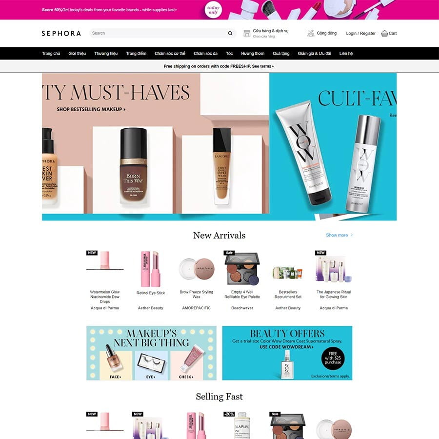 Theme wordpress mỹ phẩm 12