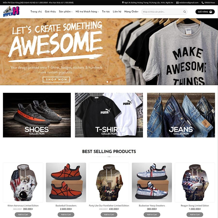 Theme WordPress thời trang 12