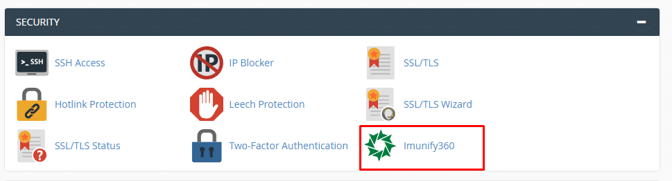 Sử dụng tính năng Imunify360 trên Hosting